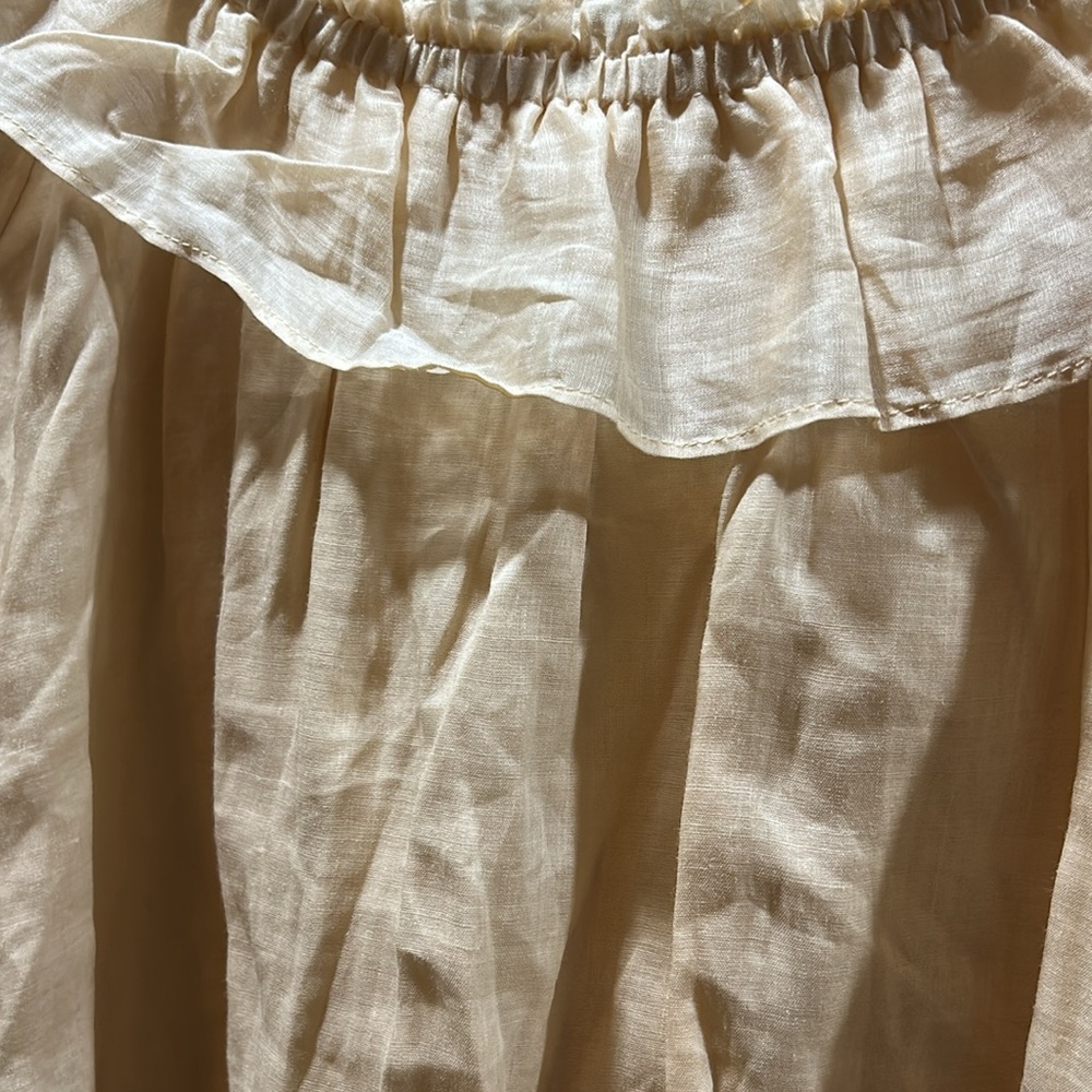DISSH Iggy Butter Frill Long Sleeve Ramie Top Size 6 - Picture 3 of 9